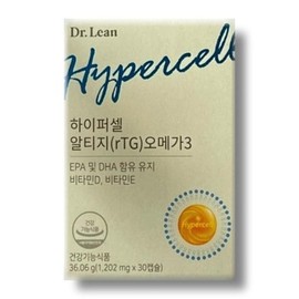 닥터린 하이퍼셀 알티지 오메가3 1202mg 30캡슐 1개 Dr. Lean Hypercell RTG Omega-3 1202mg 30 Capsules 1 Unit