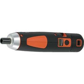 BD40K27 Black & Decker Cordless Push Screwdriver, DIY Power Tools, Tightening Tool, 5 Adjustable Levels, Compact, LED Light, 3.6 V, 26 Types, Carrying Case Included