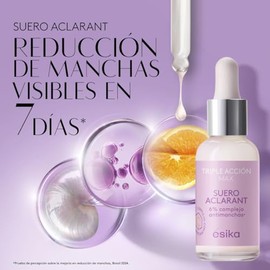 ésika - Sérum Facial Aclarant Triple Acción Max 28 ml, Suero Aclarante, Reduce y Previene Manchas, Uniformiza el Tono e Ilumina la Piel, con Niaminami
