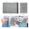 Caja de Pasaporte, 2 Pack Cartera para Pasaporte RFID, Pasaporte