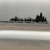 Mountain & Tree Vinyl Decals Compatible with Tacoma, Emblem Sticker