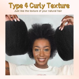 Afro Kinkys Bulk Human Hair -16 Inch 50g 4c Kinky Curly Bundles Human Braiding Hair For Mini Twist/Dreadlocks Extensions/Braids/Locs (#27, 16 Inch(Pack of 1))