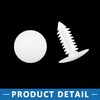 A ABSOPRO Car Bolt Rivet 6.5mm Hole Expansion Clip Plastic