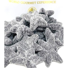 SweetGourmet Extra Salty Starfish Licorice | Dutch Super Sea Salty Stars | 1 Pound