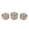 Insulated Food Container Beige 316 Stainless Steel Round Sealed Leak