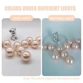 200 PCS Light Champagne Vase Fillers, Pearls Bead for Centerpieces Vases, 10/14/20 MM No Hole Beads, Fake Pearls for Wedding Birthday Anniversary Theme Party Table Centerpieces Decor