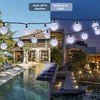 LORRYTE 2-Pack 72FT 120 LED Crystal Globe Solar String Lights