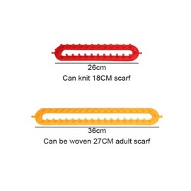 rflaueo 2pcs Knitting Loom Knitting Machine for Hat Loom Knitting Hook Tool Weaving Loom for Adults for Hand Knitted Scarfs for Adults (36cm) and Children (26cm)(U39-2)