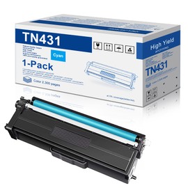 TN431C TN-431C Toner Cartridge Replacements for Brother TN-431 TN431 for use in MFC-L8900CDW HL-L8360CDW HL-L9310CDW HL-L9310CDWTT MFC-L9570CD (Cyan, 1-Pack)