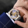 FORSINING Watch for Men, Retro Steampunk Skeleton Mechanical Wrist Watch