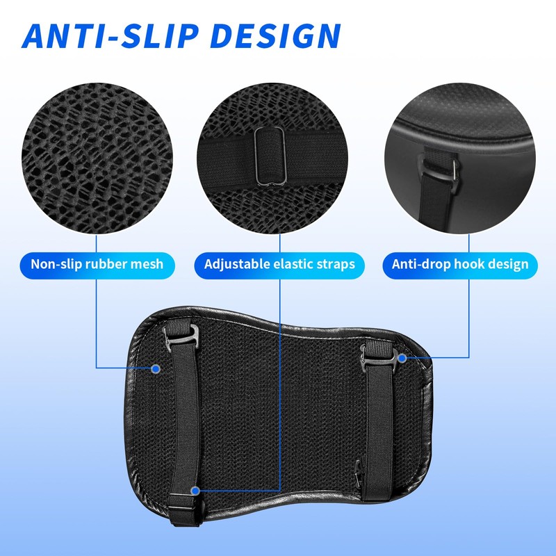 WDG Motorcycle Seat Cushion Pad 3D Honeycomb High Elasticity Gel