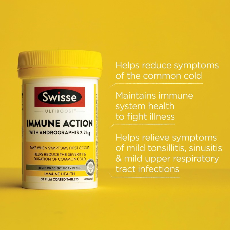 Swisse Ultiboost Immune Action with Andrographis to Help Reduce Common