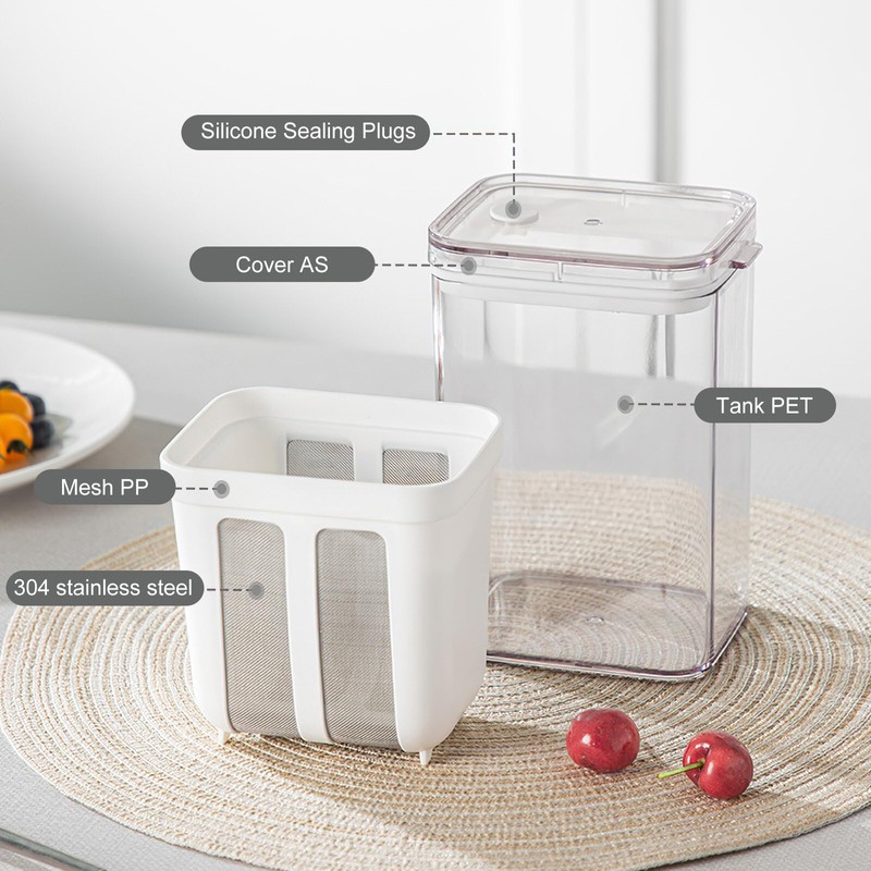 Yoghurt Maker, 1100 ml Capacity Bowl Greek Yoghurt Strainer, Fine