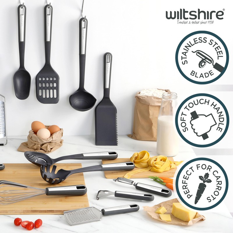 Wiltshire Aspire Peeler, Stainless Steel, Potato, Fruit & Vegetable Swivel