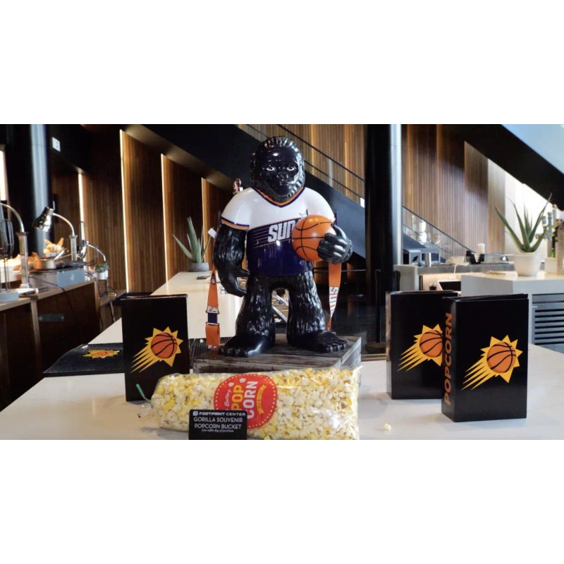 PHOENIX SUNS BASKETBALL THE GORILLA POPCORN BUCKET BRAND NEW 16