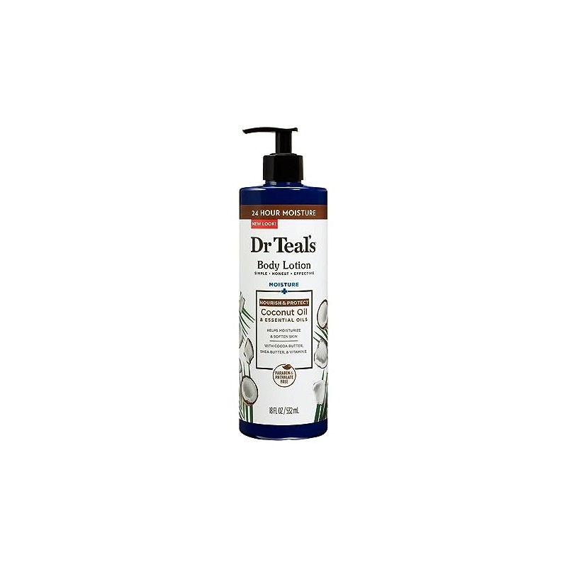 Dr Teals Crema Corporal con Aceites de Coco, 18 fl