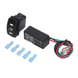 Turn Signal Rocker Switch LED Waterproof Anti Shock 240W Motorcycle LED Flasher Relay DC12V