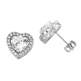 COYUN 1 Pair of Medical Titanium Earrings, Hypoallergenic Health Stud Earrings with AAA+ Zirconia Rhinestones, Small Cartilage Earrings, Nickel-Free Earrings for Women, Girls and Children