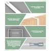 OXDFK 4 PCS Over The Door Mirror Hanger, Adjustable Door