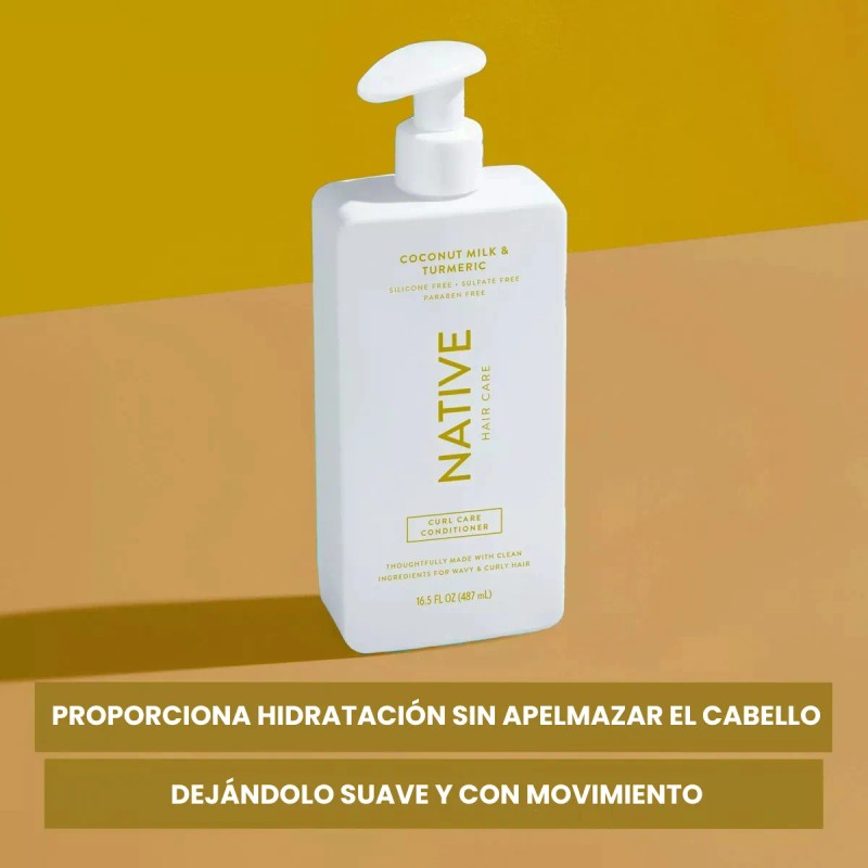 Acondicionador Curl Care Leche de Coco & Cúrcuma Native Sin