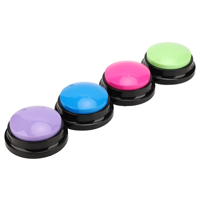 4pcs Record Talking Button Multifunctional 30S Dog Communication Buttons for