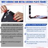 American Flag License Plate Frame Holder - 2 Pack Universal