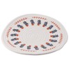 Benytro Nordic style cotton and linen weaving Woven Round Placemats,