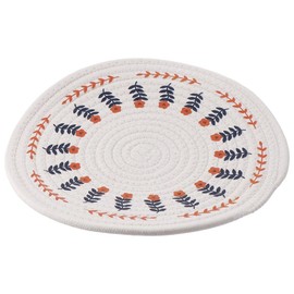 Benytro Nordic style cotton and linen weaving Woven Round Placemats, Easy to Clean & Protects Your Tabletop
