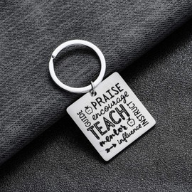 BESPMOSP Leaving Gifts for Teacher Keyring Thank You Gift for Teacher Graduation Gifts Appreciation Gifts Birthday Gifts Teacher Keyrings Teacher Present Jewellry (Teacher Keyring)