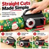 Wrapping Paper Cutter for Gift Wrapping – Black Manual Paper