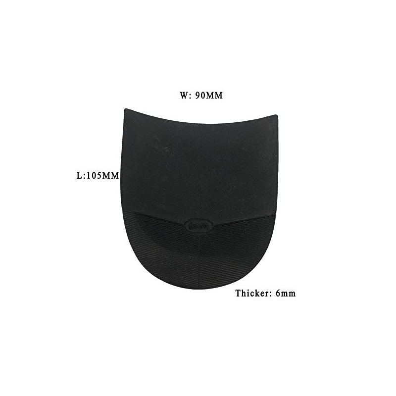 KANEIJI Shoe rubber heels for replacement boot and shoes (Black)