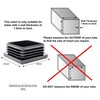 45x45mm Plastic End Caps, Square Tube Inserts (Pack of 4,
