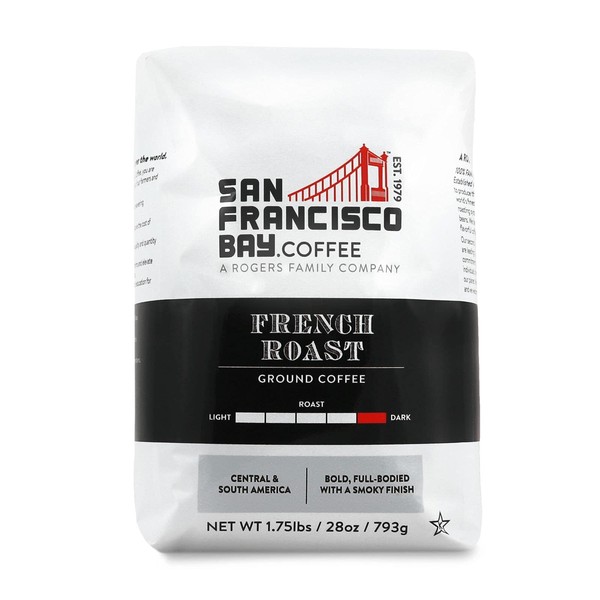 San Francisco Bay Ground Coffee - French Roast (28oz Bag), Dark Roast