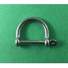 US STAINLESS Stainless Steel 316 Wide D Shackle 3/16" (5mm)