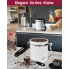 Pro@Home43® - Coffee Canister Airtight 500 g - White -