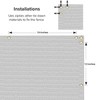 INFRANGE Balcony Privacy Fence Screen 3' x 39' Mesh Windscreen