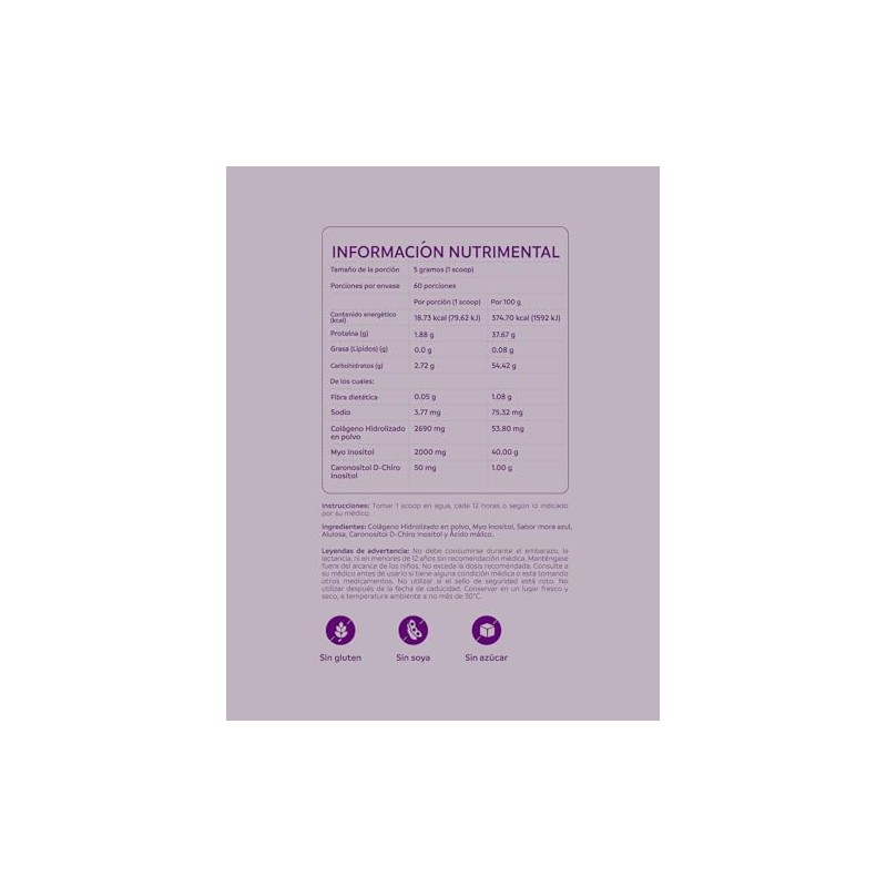 nutriADN – Myo & D-Chiro Inositol 40:1– Con Caronositol® (Mora