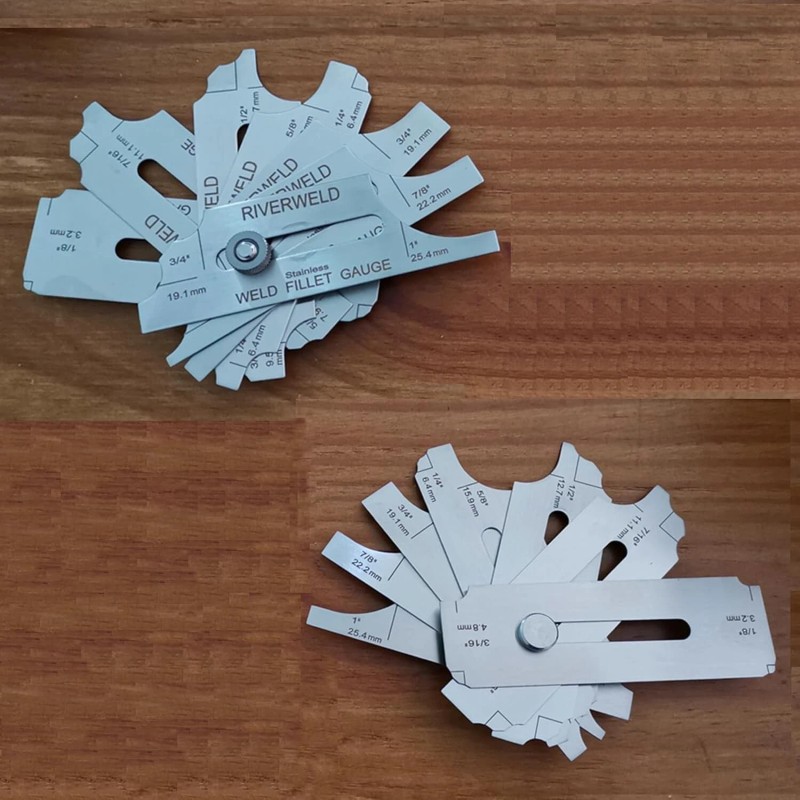 RIVERWELD 7 piece Fillet Weld Set Gage Rl Gauge Depth