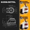 Retractable Leveling Machine Casters 4Pcs- 4400 lbs Per Set -