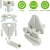 WEZCHUGHAOL 2 Pack Pontoon Boat Gate Latch Replacement Kit, Heavy