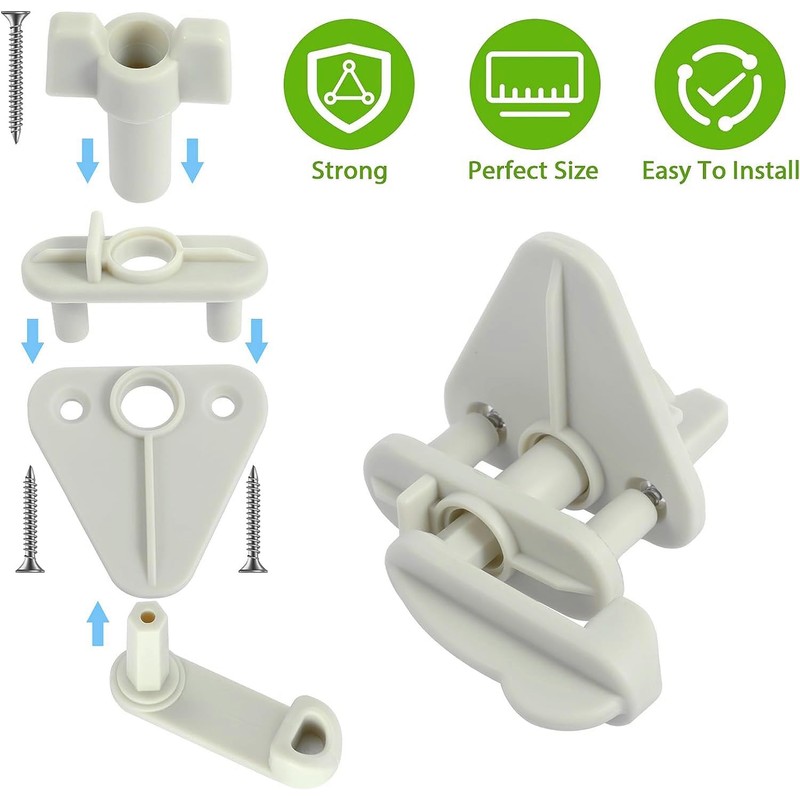WEZCHUGHAOL 2 Pack Pontoon Boat Gate Latch Replacement Kit, Heavy