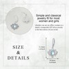 Lotus Dangle Earrings Sterling Silver Moonstone Earrings Lotus Jewellery Gifts