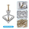 100 Pcs Plasterboard Rawl Plugs (50 Wall Plugs & 50