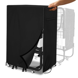 SIRUITON 33in Universal Rollaway Bed Storage Cover , 420D Oxford Waterproof & Dustproof Folding Bed Cover for Fold Up Bed with Zipper and Elastic Drawstring