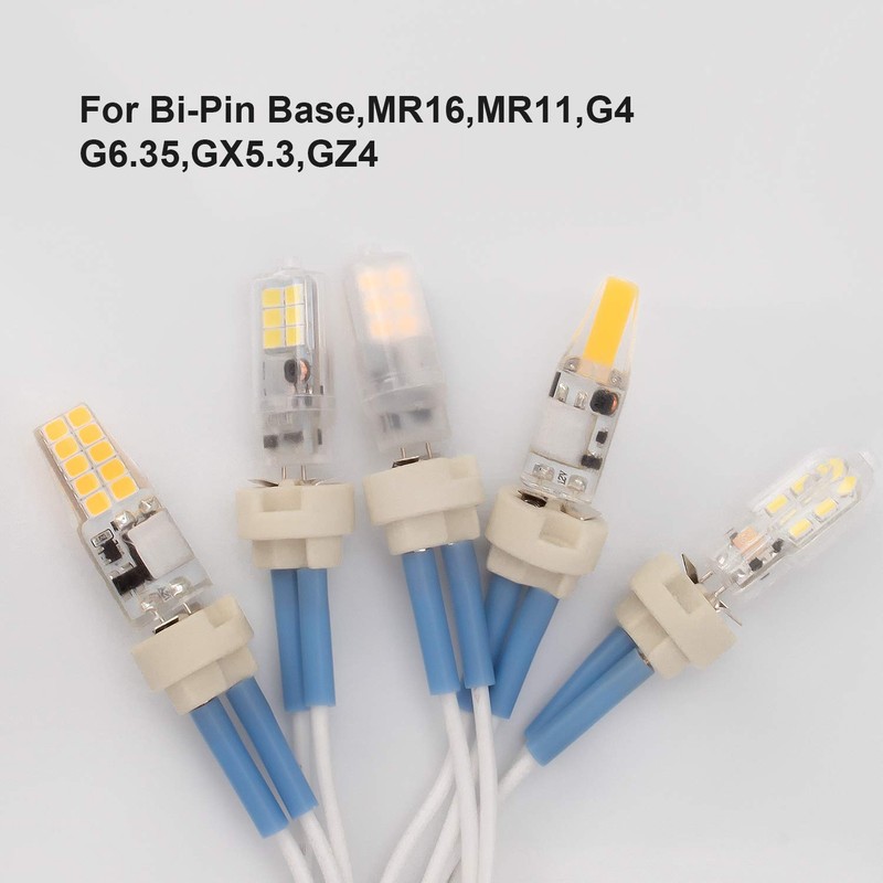 DiCUNO G4, GU5.3 Bi-Pin Ceramic Base Socket, MR16, MR11 Halogen