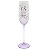 Shudehill Giftware Gold Speckle Birthday Special Age Colourful Flute Glass