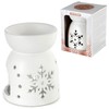Burning Essence for Scented Wax Ceramic - Snowflake Carved