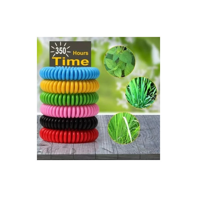 Frokito Pulsera Antimosquitos Con Aceites 100% Naturales Pqt 10 Pzas