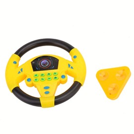 Children's Steering Wheel, Baby Educational Copilot Steering Wheel, Music, Intelligent Toy, Simulated Steering Wheel with for Children's Toy for Children Improvement Body Movement