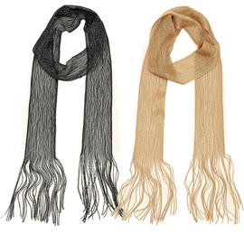 LMVERNA Sparkling Metallic Shawls and Wraps for Evening Party Dresses Wedding Party (Gold + Black)